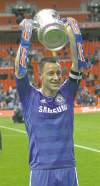 CP
Chelsea�s captain John Terry hoists the FA Cup.