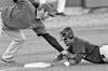 Winnipeg Free Press
photos by John Woods / Winnipeg Free PressWinnipeg Goldeyes� Price Kendall beats the tag from the St. Paul Saints third baseman during an exhibition game Tuesday at Shaw Park.