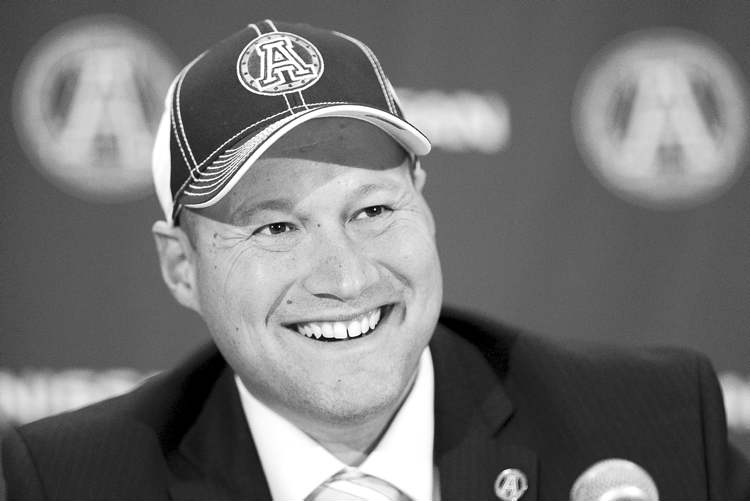 CP
Chris Young / the canadian press archives
Scott Milanovich is a former quarterback and offensive coach who should be able to show the Boatmen a few things about attacking defences.
