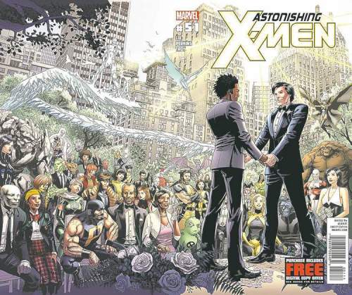 CP
Marvel ComicsThe Canadian character named Jean-Paul Beaubier, a.k.a. Northstar, right, will marry his beau, Kyle Jinadu, in the Astonishing X-Men edition due out June 20.