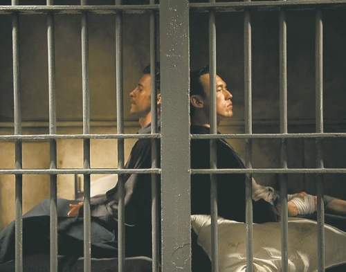 Postmedia
EONEScott Speedman as Edwin Boyd (left) and Kevin Durand as Lenny Jackson meet  in the Don Jail.