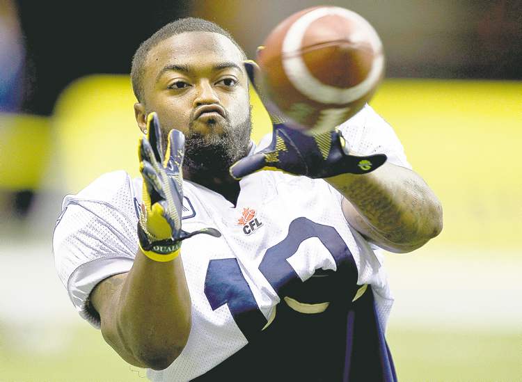 CP
paul chiasson / the canadian press archives
Blue Bombers running back Chris Garrett went from zero to hero late last season. He has big plans for this campaign as well.