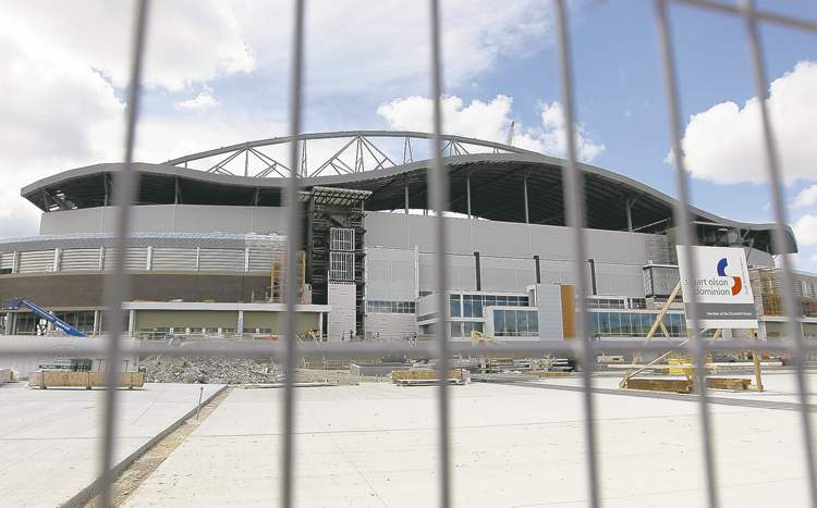 CP
Construction continues at Investors Group Field. THE CANADIAN PRESS/Trevor Hagan
