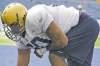 Shannon Boatman lines up at  practice Sunday.