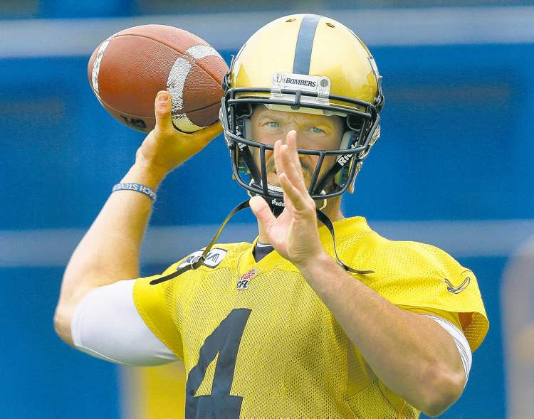 KEN GIGLIOTTI / WINNIPEG FREE PRESS
‘People have confidence that I’m going to go out there and help us win’ — Bombers QB Buck Pierce