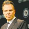 Winnipeg Free Press
FULL CLOSE CUT CLOSECUT - Kevin Cheveldayoff, executive vice-president and general manager of the Winnipeg Jets, addresses the media Tuesday at the MTS Centre.  April 10, 2012  BORIS MINKEVICH / WINNIPEG FREE PRESS