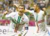 CP
Armando Franca / the associated pressCristiano Ronaldo�s hair gel was equal to the task Thursday, performing admirably when the star powered home a header.