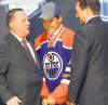 CP
Keith Srakocic / the associated pressRussian winger Nail Yakupov (centre) was chosen first overall by the Edmonton Oilers Friday night.