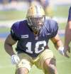 At six feet and 230 pounds, Henoc  Muamba looks just like  a linebacker is supposed to.