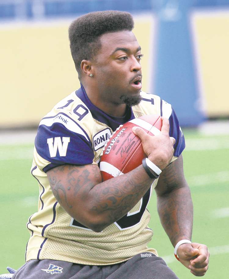 WAYNE GLOWACKI / WINNIPEG FREE PRESS archives
Chris Garrett, who turned in 576 yards and four TDs in six starts last season, won�t play this year after tearing his Achilles.
