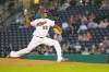 COLE BREILAND / WINNIPEG FREE PRESS
Winnipeg closer Dexter Carter recorded his fourth save of the 2012 American Association season Tuesday night.