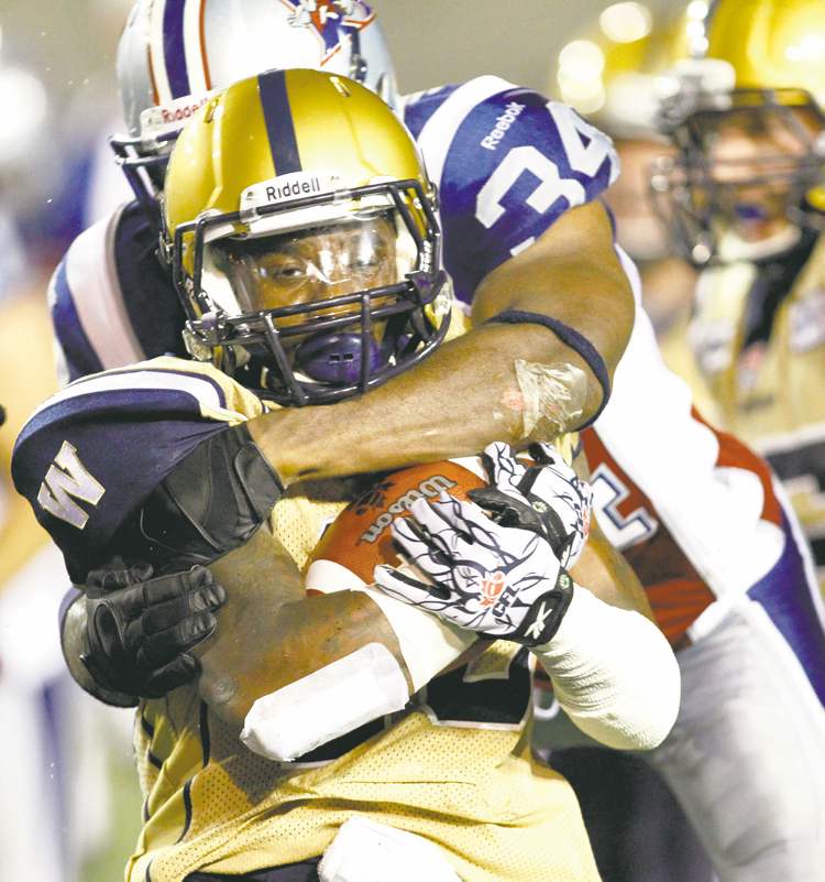 Olivier Jean / reuters
Winnipeg Blue Bombers' return man Demond Washington gives the club a bust-loose threat every time he touches the ball.