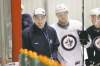 MIKE DEAL / WINNIPEG FREE PRESS
photos by mike deal / winnipeg free pressWinnipeg Jets opened their development camp at the MTS Iceplex Monday. Jimmy Roy, the Jets� co-ordinator of player development, leads the workout during the afternoon development camp.