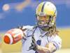 KEN GIGLIOTTI  / WINNIPEG FREE PRESS   
Bombers receiver Kito Poblah prepares to snag a pass at practice Wednesday. He�s hoping the ball comes his way more than it did the first two games of the season.