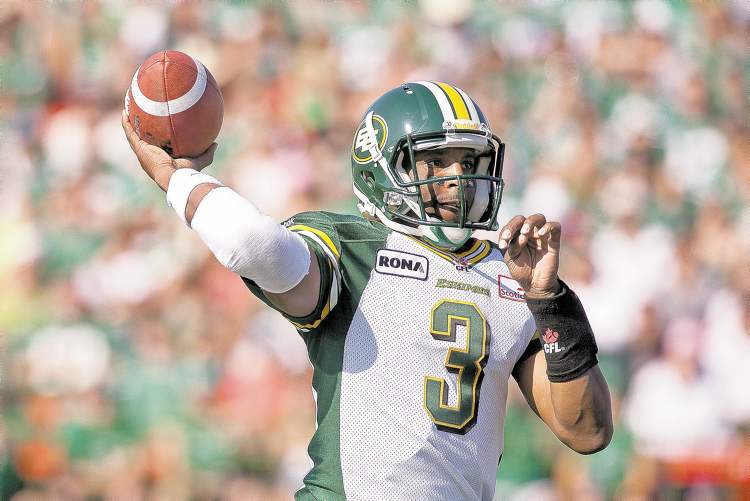 CP
Liam Richards / THE CANADIAN PRESS archives
Eskimos quarterback Steven Jyles has hardly won the confidence of Edmonton fans, or his general manager.
