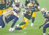 CP
john ulan / the canadian press
The Bombers couldn�t stop the run, the pass or Eskimos quarterback Steven Jyles at Commonwealth Stadium in Edmonton Friday. The Winnipeg offence wasn�t any better. As a result, the Blue are now 0-3.