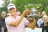 Mike Deal / Winnipeg Free Press
photos by mike deal / winnipeg free press
Chris Killmer hoists the Players Cup after finishing on top at Pine Ridge, beating Vince Covello in a four-hole playoff.
