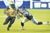 CP
Aaron Vincent Elkaim / the canadian press
Bombers running back Chad Simpson tries to escape the clutches of Argonauts� Patrick Watkins in the second half Wednesday night.