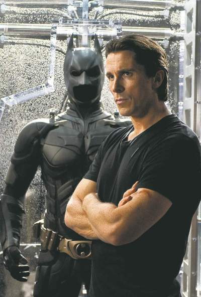 No laughing matter: Christian Bale puts the dark in the Dark Knight.