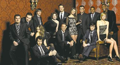 Dana Edelson/NBC
SNL actors Bobby Moynihan, Taran Killam, Paul Brittain, Abby Elliott, Andy Samberg, Vanessa Bayer, Jason Sudeikis, Nasim Pedrad, Fred Armisen, Bill Hader, Kenan Thompson, Kristen Wiig, Jay Pharoah, in file photo.