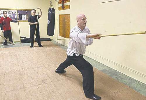 JOE BRYKSA / WINNIPEG FREE PRESS
David Cliffe teaches Shaolin kung fu at the Ching Wu Athletics Association. 'My bigest challenge originially was that I was white.'