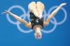 CP
Frank Gunn / the canadian pressCanadian diver Emilie Heymans tucks into position after leaving the board Thursday as she trains in London for her Olympic performance.