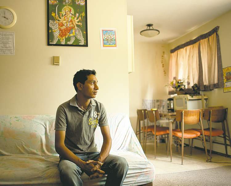 COLE BREILAND / WINNIPEG FREE PRESS
Puspa Dahal: 'We're used to living in a refugee camp ' we have no idea of renting a house in Canada.'