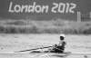 Chris Carlson / The Associated Press
Niger�s Hamadou Djibo Issaka strokes during a men�s rowing single sculls repechage in Eton Dorney, near Windsor, England.