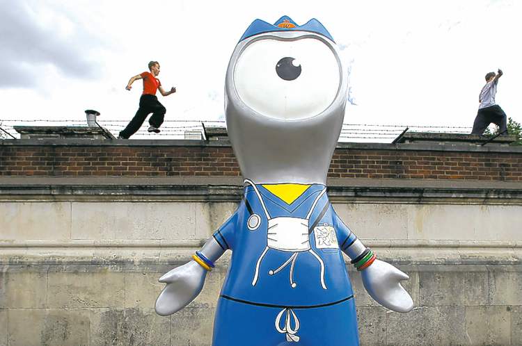 Charlie Riedel / The Associated Press
Artist's rendition of an Olympic mascot.