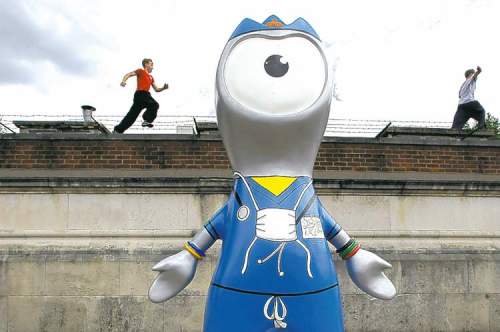 Charlie Riedel / The Associated Press
Artist's rendition of an Olympic mascot.