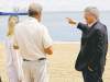 JOHN WOODS / THE CANADIAN PRESS
Prime Minister Stephen Harper points to a research ship as he talks to Lake Winnipeg researcher Dr. Al Kristofferson.