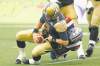 CP
John Woods / the canadian press
Montreal�s John Bowman takes down Blue Bombers quarterback Alex Brink during the first half of their game in Winnipeg Friday night.