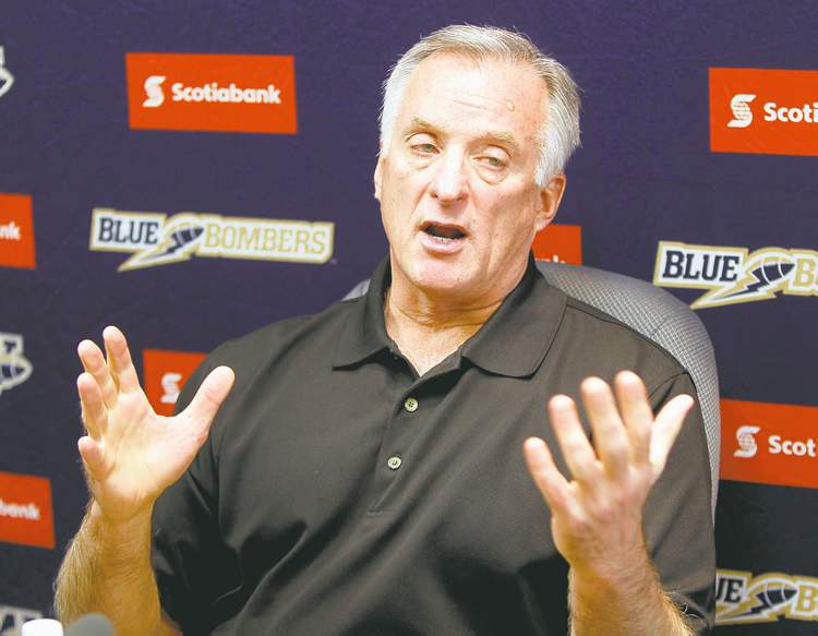WAYNE GLOWACKI /WINNIPEG FREE PRESS archives
You see, it's like this... GM Joe Mack has been under fire of late for the team's pathetic showing.