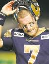 CP
Winnipeg Blue Bombers' QB Alex Brink has to be better, plain and simple.