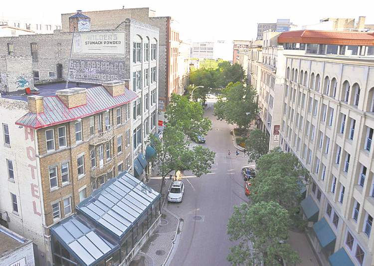 Albert Street in the Exchange District.