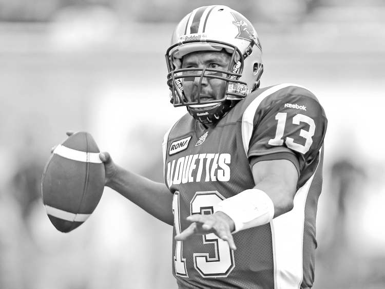 Postmedia montreal gazette
John Kenney / Postmedia News Archives
Anthony Calvillo is the only quarterback over the 2,000-yard mark in passing yards this season