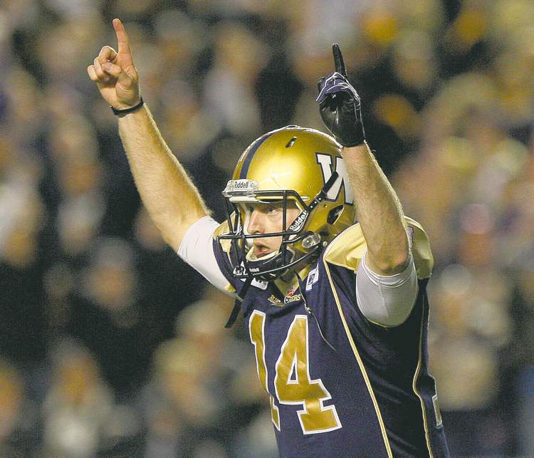 JOE BRYKSA / WINNIPEG FREE PRESS
Winnipeg Blue Bombers quarterback Joey Elliott gives the club a viable No. 2 option, if he doesn’t earn the No. 1 job.