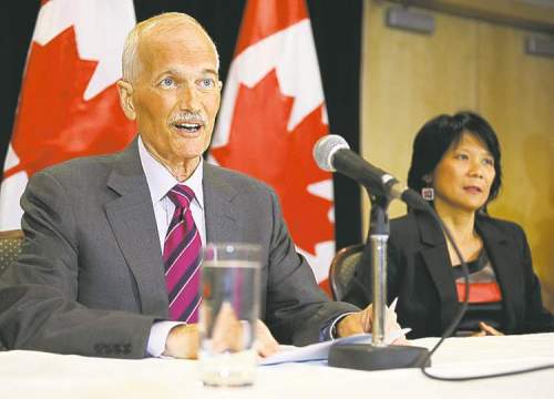 Postmedia (Aaron Lynett/National
Postmedia News archivesAt his last news conference in July 2011, Jack Layton stepped aside as NDP leader.