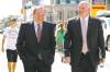CP
Chris Young / The Canadian Press
The NHL�s Gary Bettman (left) and Bill Daly leave the NHLPA offices in Toronto Wednesday. They probably weren�t this happy behind closed doors.