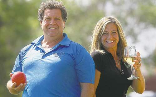 KEN GIGLIOTTI  / WINNIPEG FREE PRESS
Joe Grande and his sister, Marilena Moccia: 'When we eat, we eat with passion. When we play bocce, we play with passion.'