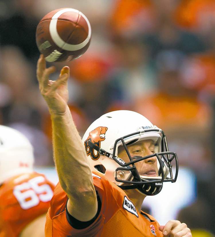 CP
Darryl Dyck / The Canadian Press Archives
B.C. Lions quarterback Travis Lulay noted another team started off poorly last year � and ended up hoisting the Grey Cup.