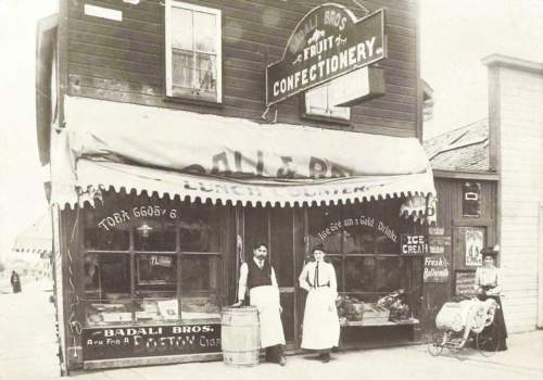 Courtesy Sena Badali
Joe Badai in front of his store on Portage and Smith 1901