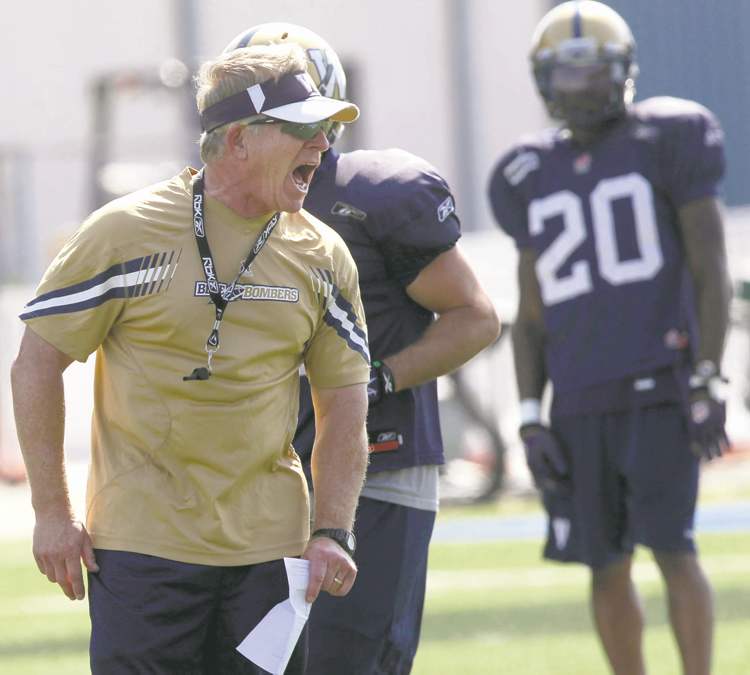 wayne glowacki / winnipeg free press archives
Winnipeg Blue Bombers head coach/defensive co-ordinator Tim Burke doesn't gloss over his shortcomings.