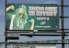 KEN GIGLIOTTI / WINNIPEG FREE PRESS
Pro-Roughriders billboard on Route 90 at Silver Avenue urges green dress code for Banjo Bowl.