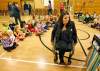 KEN GIGLIOTTI / WINNIPEG FREE PRESS 
Janis Ollson talks to students about her life since having radical cancer surgery that made headlines around the world.