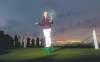 CP
jon super / the associated pressSouth Korea�s Jiyai Shin glows against the dark, foreboding skies at Royal Liverpool. Shin survived the strong winds and heavy showers that sent scores soaring.