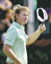 david goldman / the associated press
Brandt Snedeker acknowledges the applause after putting out on 18 for a 64 on Saturday. If he wins today he might be able to afford a comb.