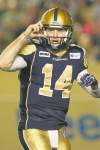John Woods / the canadian press archives
Winnipeg Blue Bombers shape-shifting quarterback Joey Elliott might just reveal his true form this afternoon.