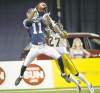 CP
Frank Gunn / the canadian press
Toronto Argonauts wide receiver Dontrelle Inman goes up to haul in a touchdown pass.