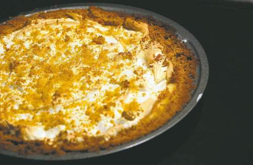 Winnipeg Free Press
Six eggs  go into  the creation of wafer pie (above),  while flapper pie (below)  gets by with  just two.